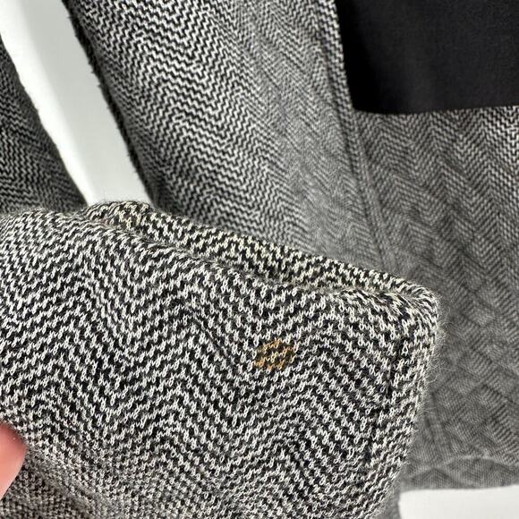 Cabi Herringbone Cotton Quilted Moto Jacket‎ Women's Size Medium FLAWED - Picture 10 of 16